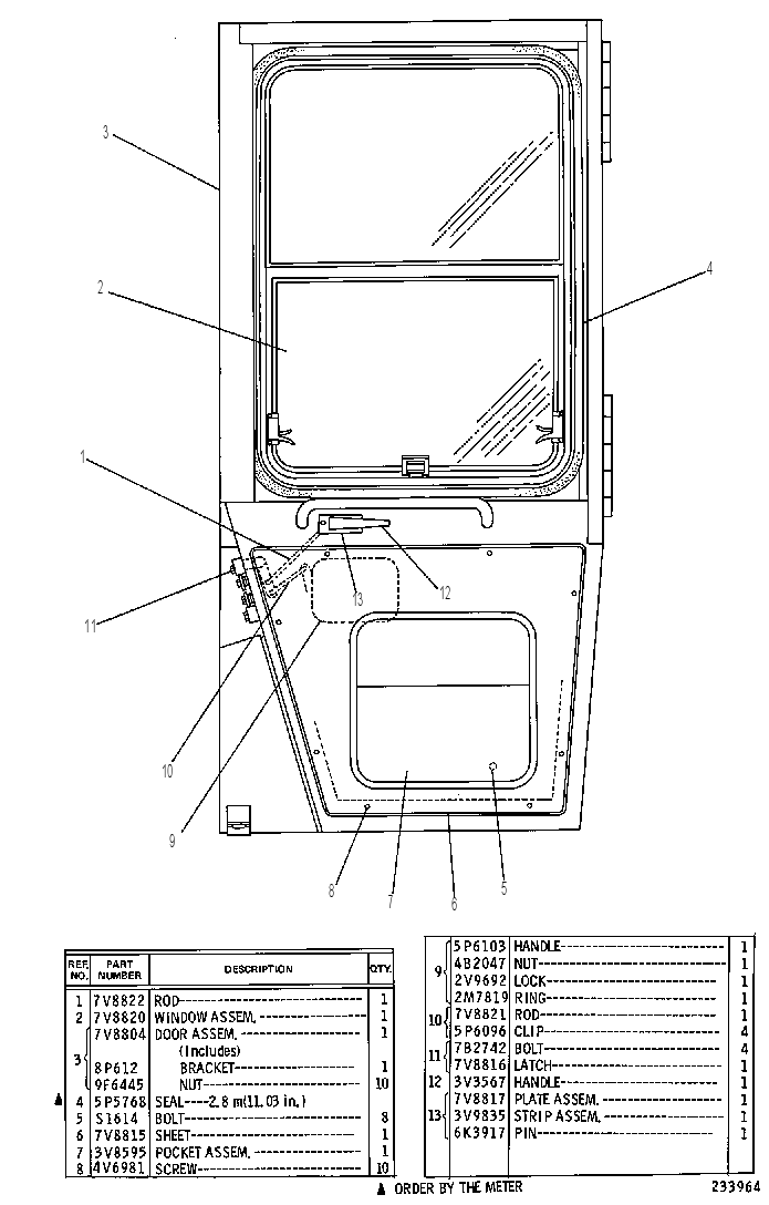 Дверь кабины 7V8803 CAT