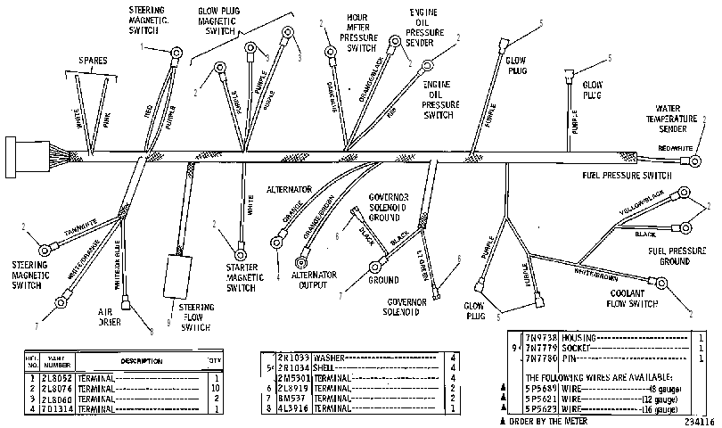 WIRING HARNESS ASSEMBLY 6G8332 CAT