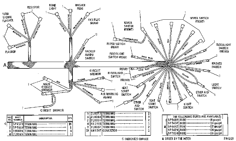 Аккумулятор с проводкой 2C8080 CAT