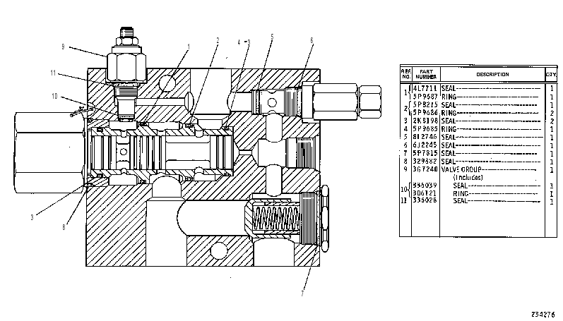 VALVE GP-UNLOADING 3G7269 CAT