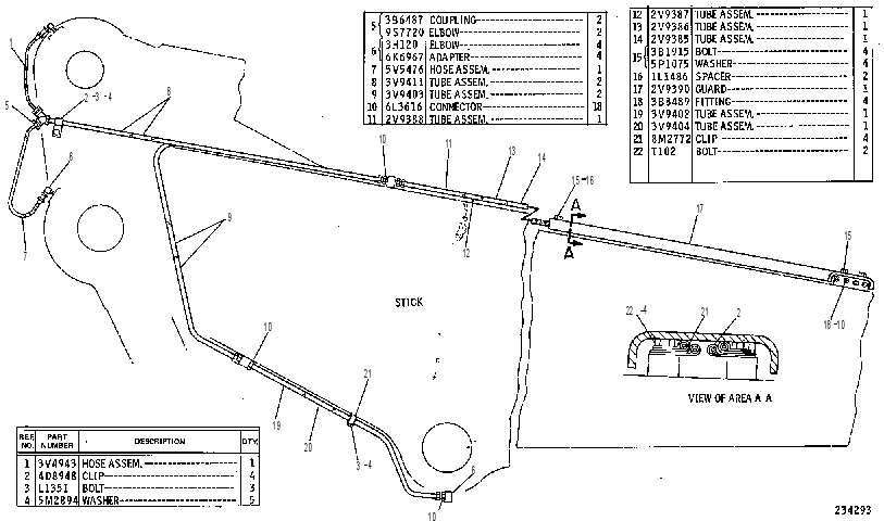 Трубопроводы смазки 5V2435 CAT