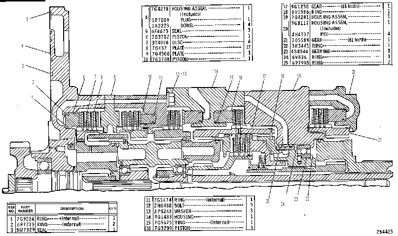 Планетарная передача 7G4853 CAT