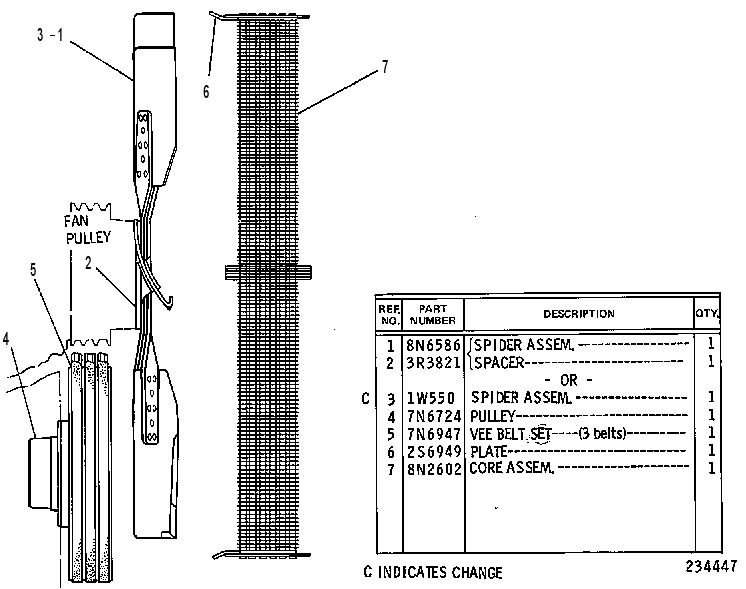 SUPPLEMENTAL COOLING GROUP 8N7042 CAT