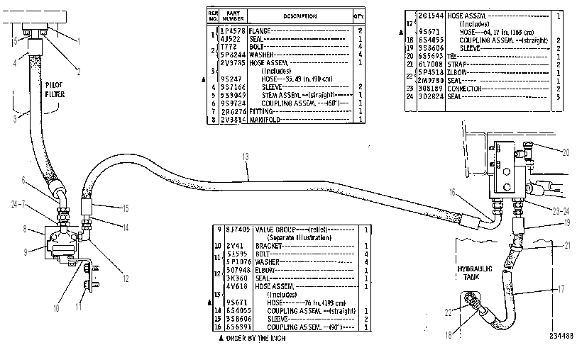 Трубопроводы управляющие 7V0367 CAT