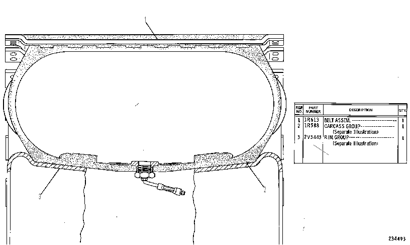 RIM & CARCASS AR 1R0615 CAT