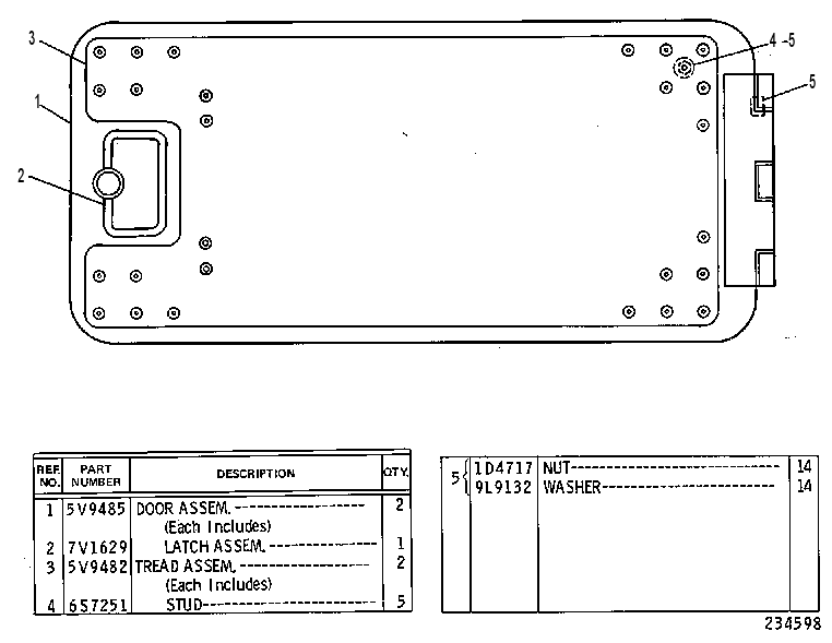 DOOR GP-BATTERY 5V4626 CAT