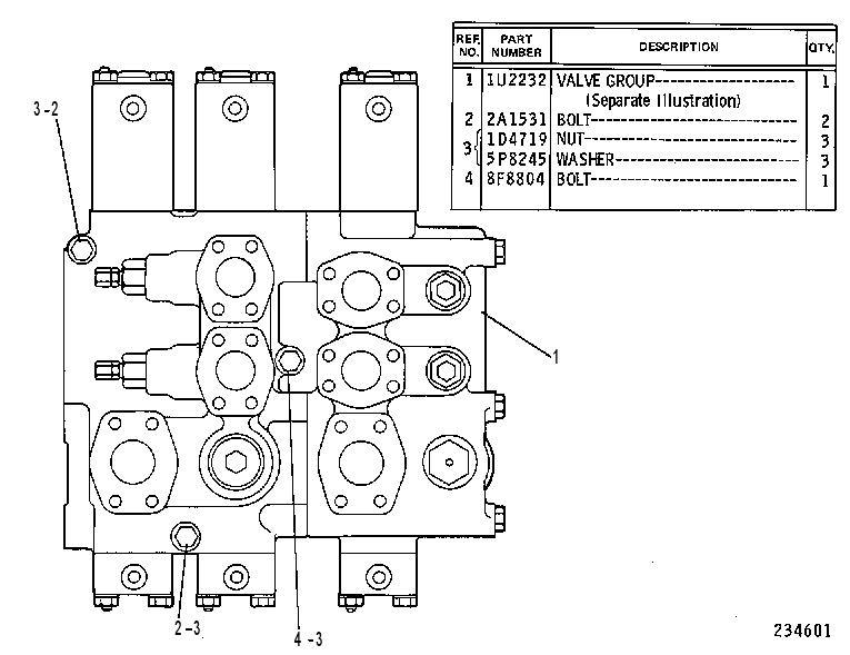 Клапан с креплением 5V7158 CAT