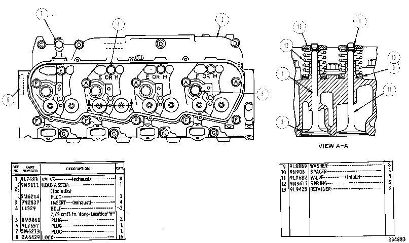 Головка блока цилиндров 8N5644 CAT