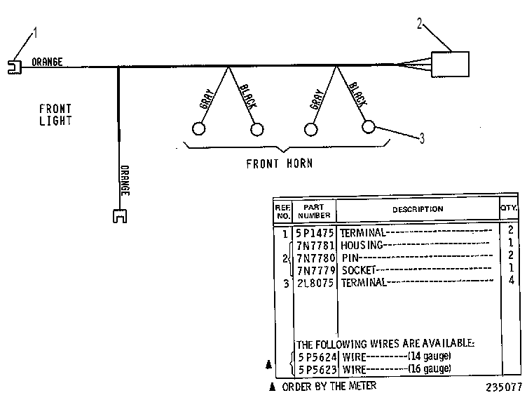 Жгут проводов 7G0537 CAT