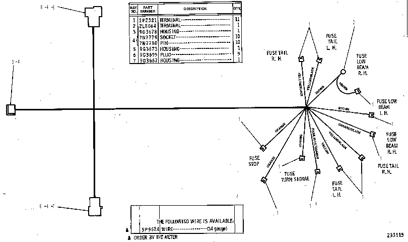 Жгут проводов 5G3265 CAT