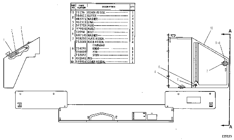 ENCLOSURE GP-HYDRAULIC TANK 7G0108 CAT