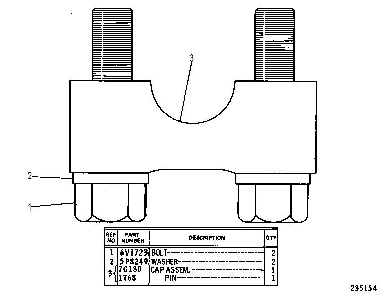 CAP GP-TRACK ROLLER 7G0179 CAT