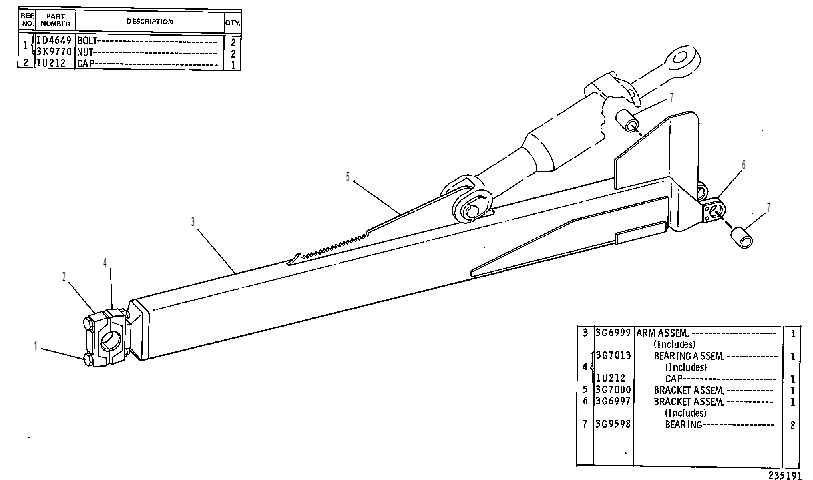 PUSH ARM GP-RH 3G6991 CAT