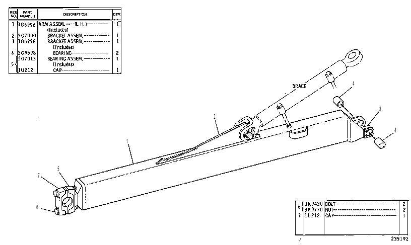 PUSH ARM GP-LH 3G6995 CAT