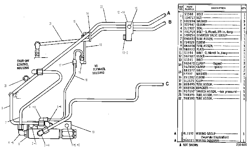 LINES GP-SHUTOFF 5N7877 CAT