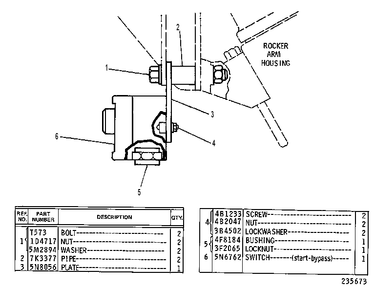 SWITCH GP-ENGINE START 5N8167 CAT