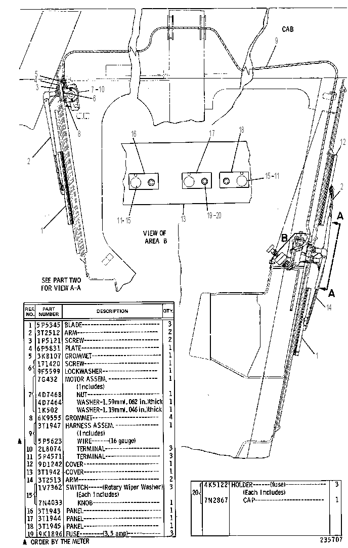 Стеклоочиститель 3T1941 CAT