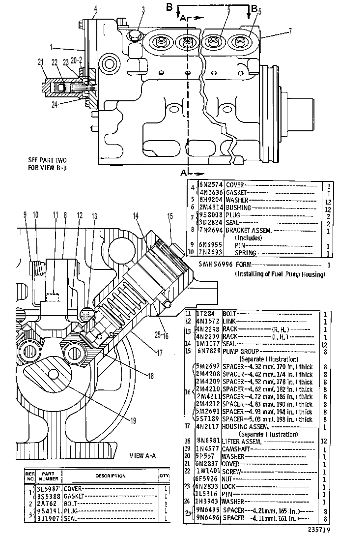 Топливный насос высокого давления 1W2192 CAT