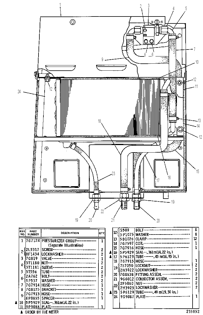 Отопитель 7G7126 CAT