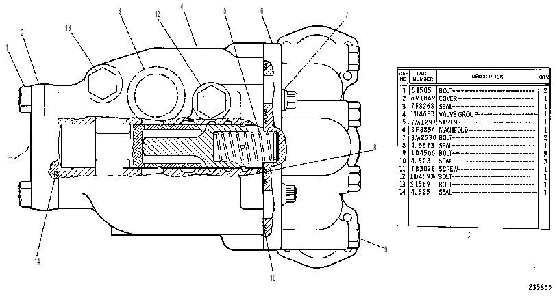 VALVE GP-QUICK-DROP 1U4682 CAT