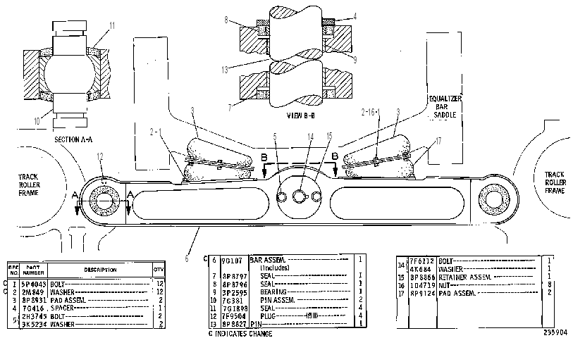EQUALIZER BAR GROUP 7G0111 CAT