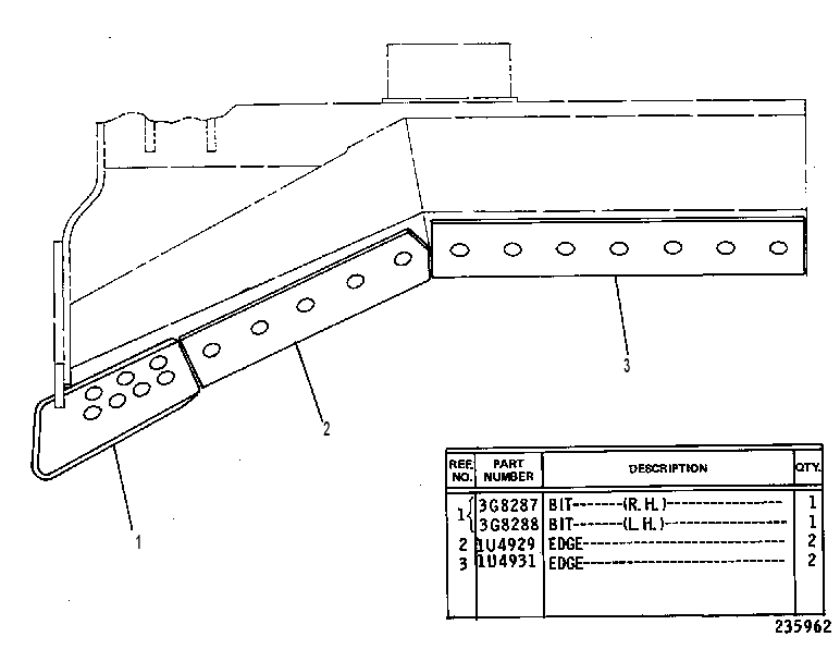 BIT & CUTTING EDGE GP 4T0032 CAT