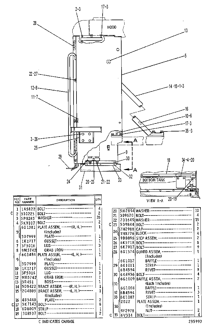 SUPPORT & RADIATOR GUARD GP 6G1390 CAT