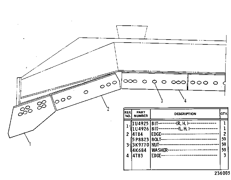 BIT & CUTTING EDGE GP 4T0079 CAT