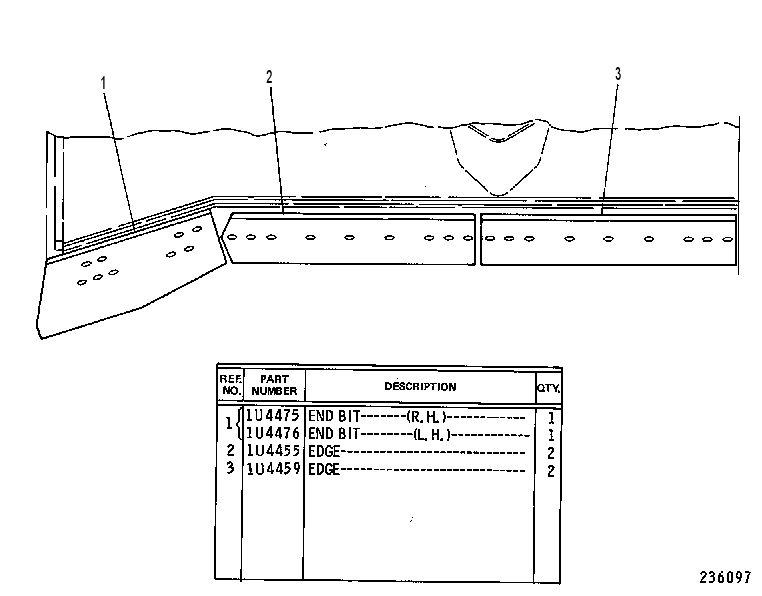 BIT & CUTTING EDGE GP 1U4935 CAT