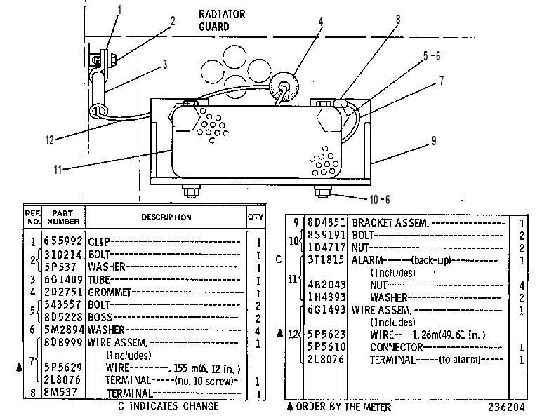 Сигнализация заднего хода 6G1500 CAT