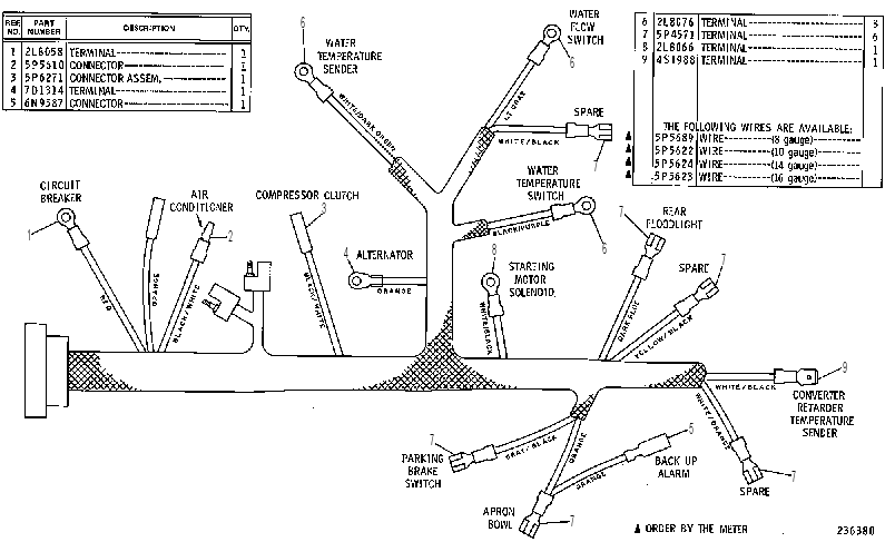 Жгут проводов 5T0561 CAT