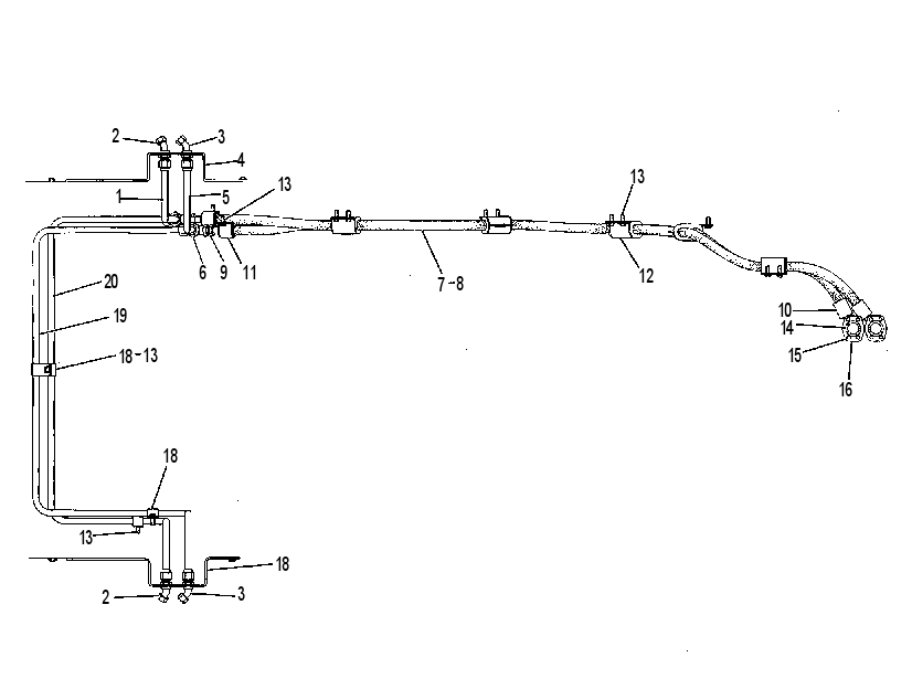 LINES GP-REAR ATTACHMENT 7P7625 CAT