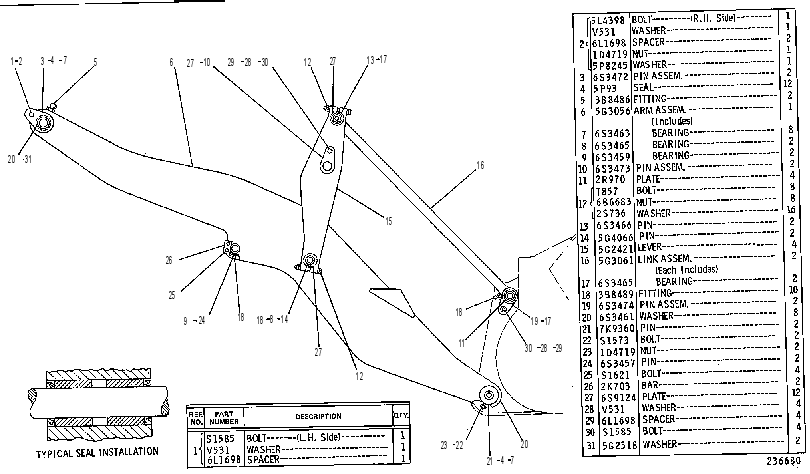 Управление ковшом 5G3055 CAT