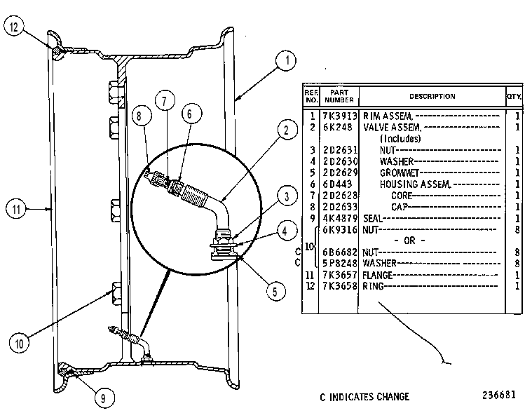 RIM GP 1V7344 CAT