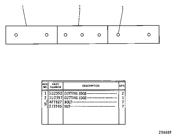 BIT & CUTTING EDGE GP 1U2268 CAT