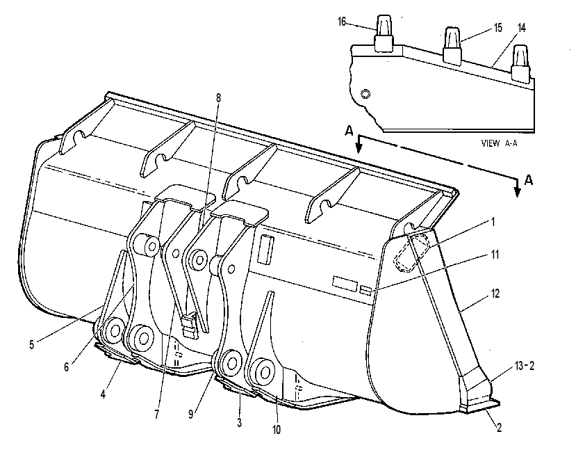 Ковш скальный в сборе 5V7346 CAT