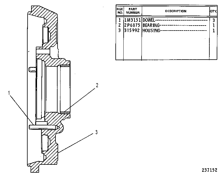 HOUSING AS-CLUTCH 3T5993 CAT