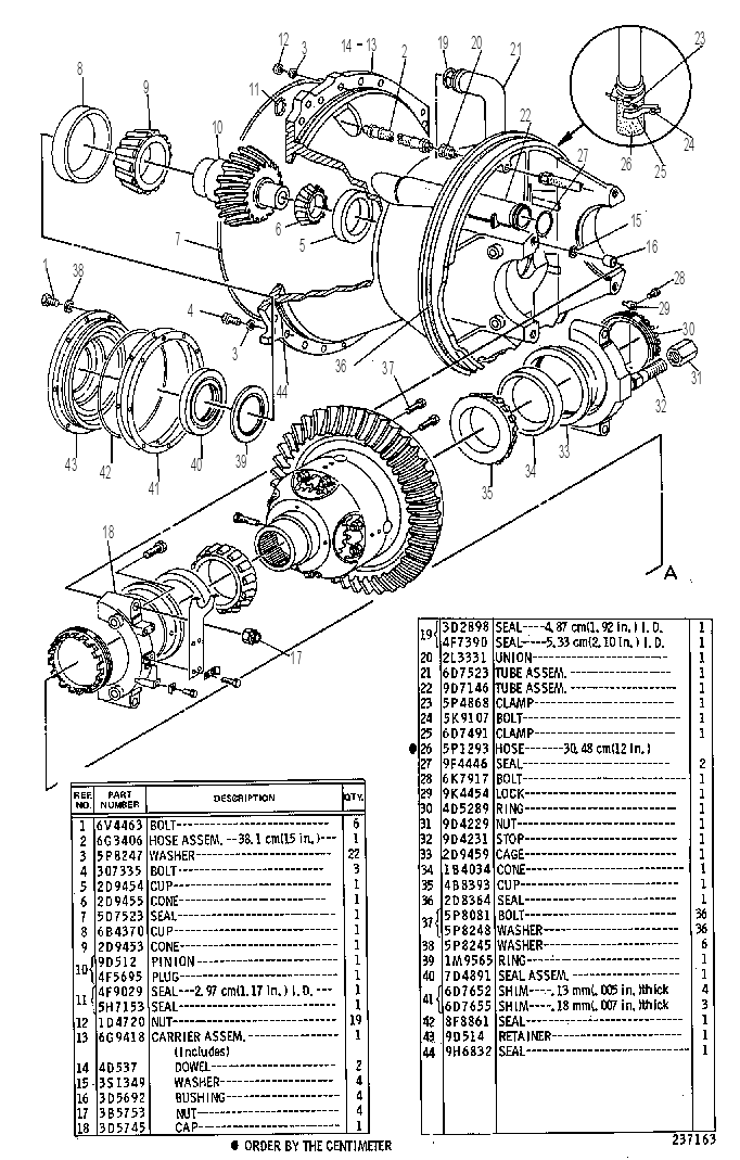 Дифференциал с конической передачей 5T0400 CAT