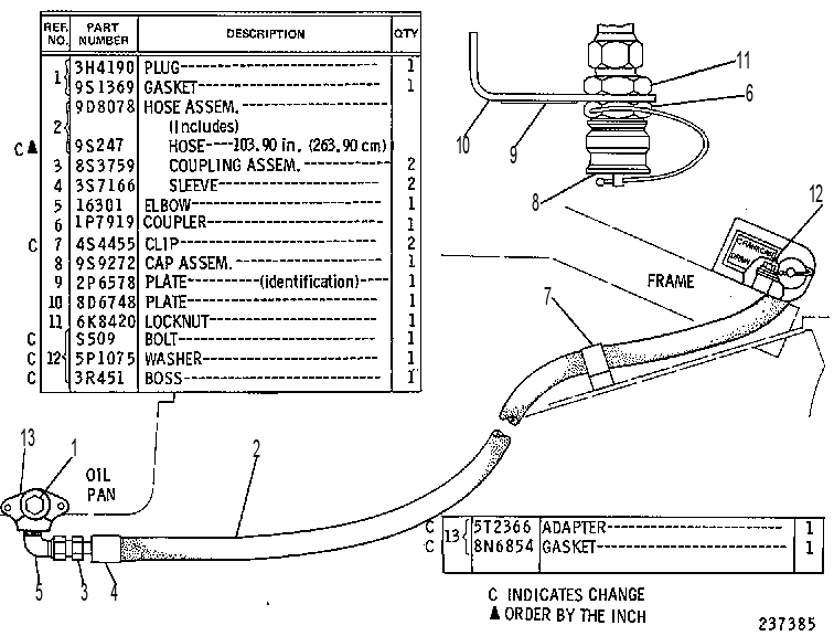HIGH SPEED OIL CHANGE GROUP 2G5889 CAT