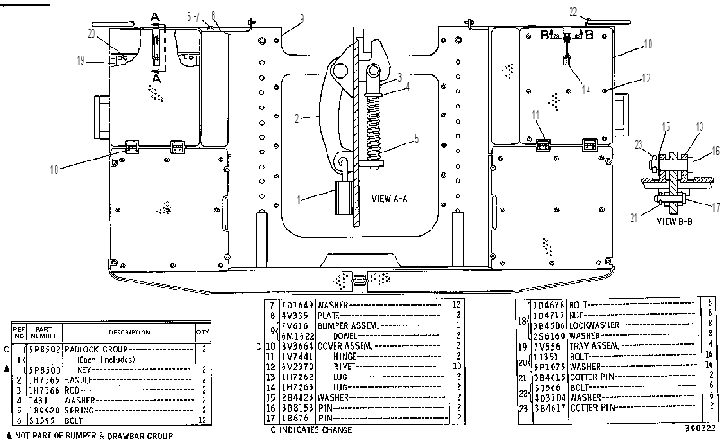 BUMPER & DRAWBAR GP 7V0615 CAT