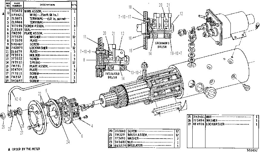 Стартер электрический 3T2780 CAT