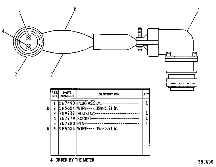 WIRING GP-GOVERNOR SOLENOID 5N8572 CAT