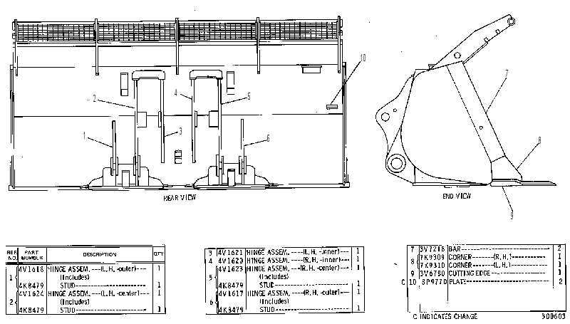 Ковш скальный в сборе 4V2719 CAT