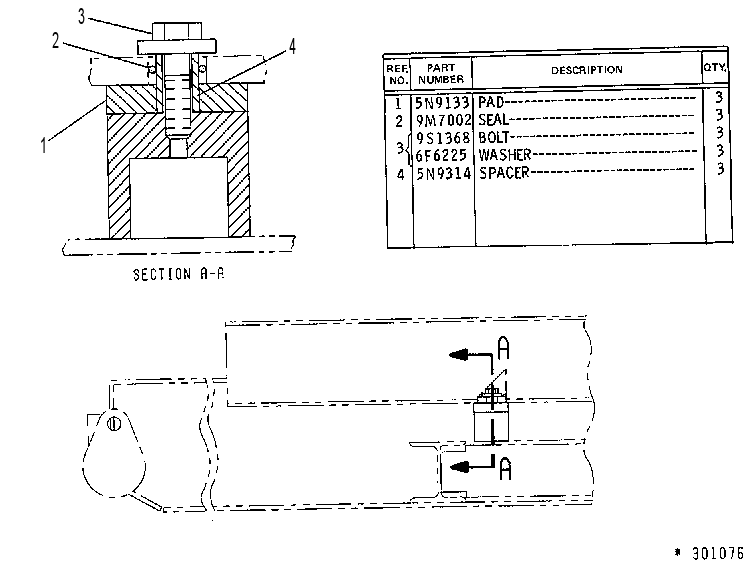 SUPPORT GP-POWER MODULE 5N9129 CAT