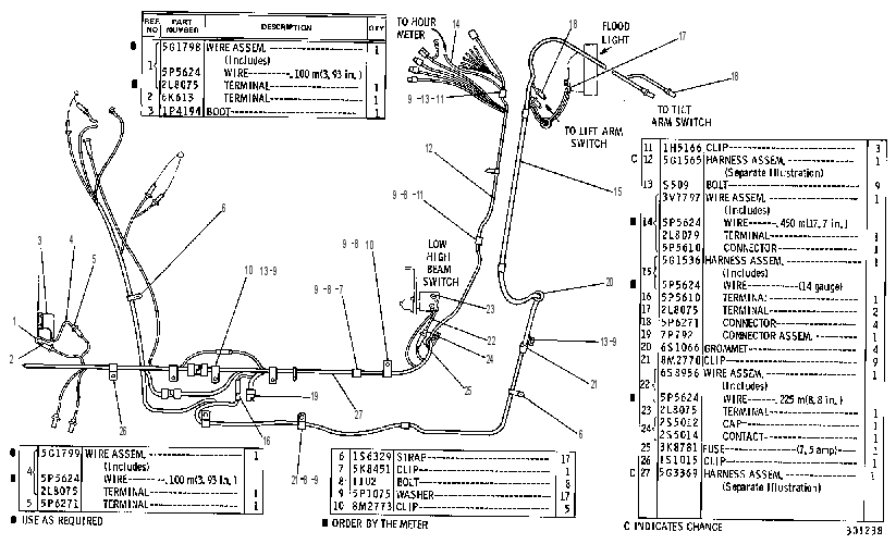 Проводка и освещение 5G2203 CAT