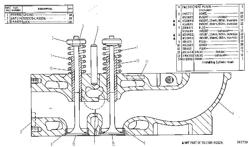 Головка блока цилиндров 1W5281 CAT