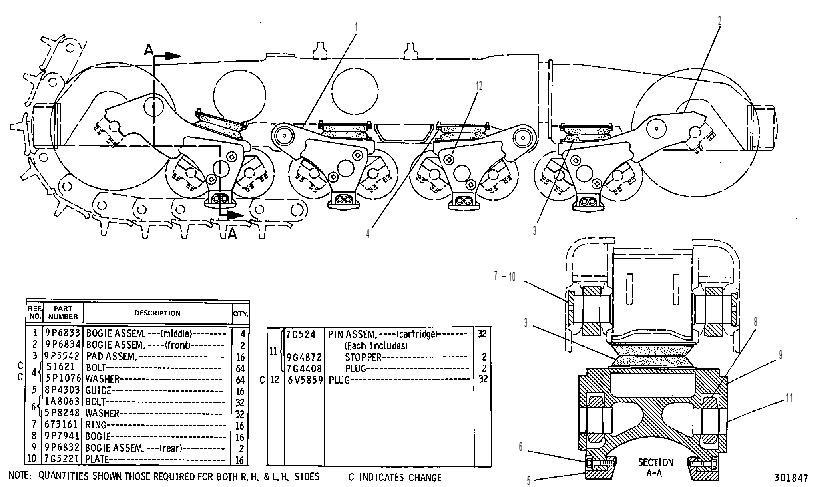 SUSPENSION GP-BOGIE 6P7346 CAT