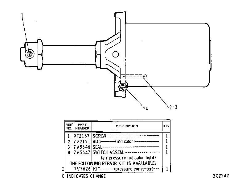 CYLINDER GP-AIR OVER HYD 7V6786 CAT