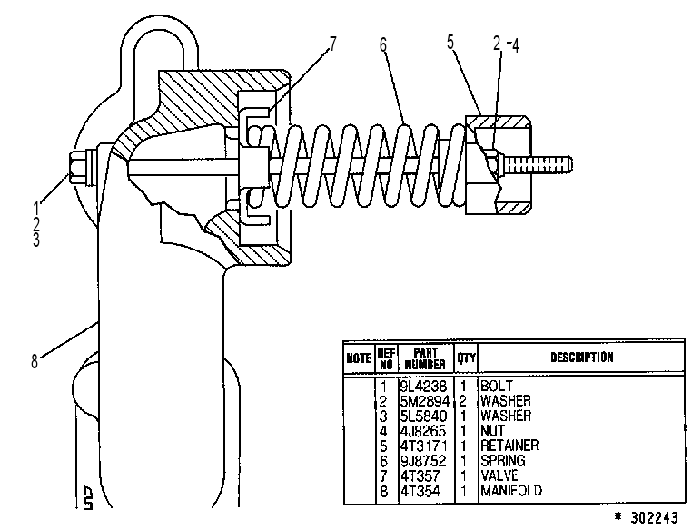 VALVE GP-COOLER BYPASS 4T3176 CAT