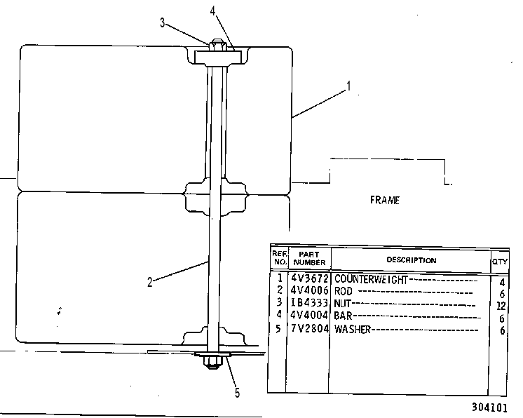 Противовес 9V0849 CAT